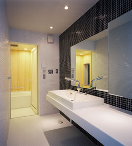 シンプルモダンな家 バスルーム